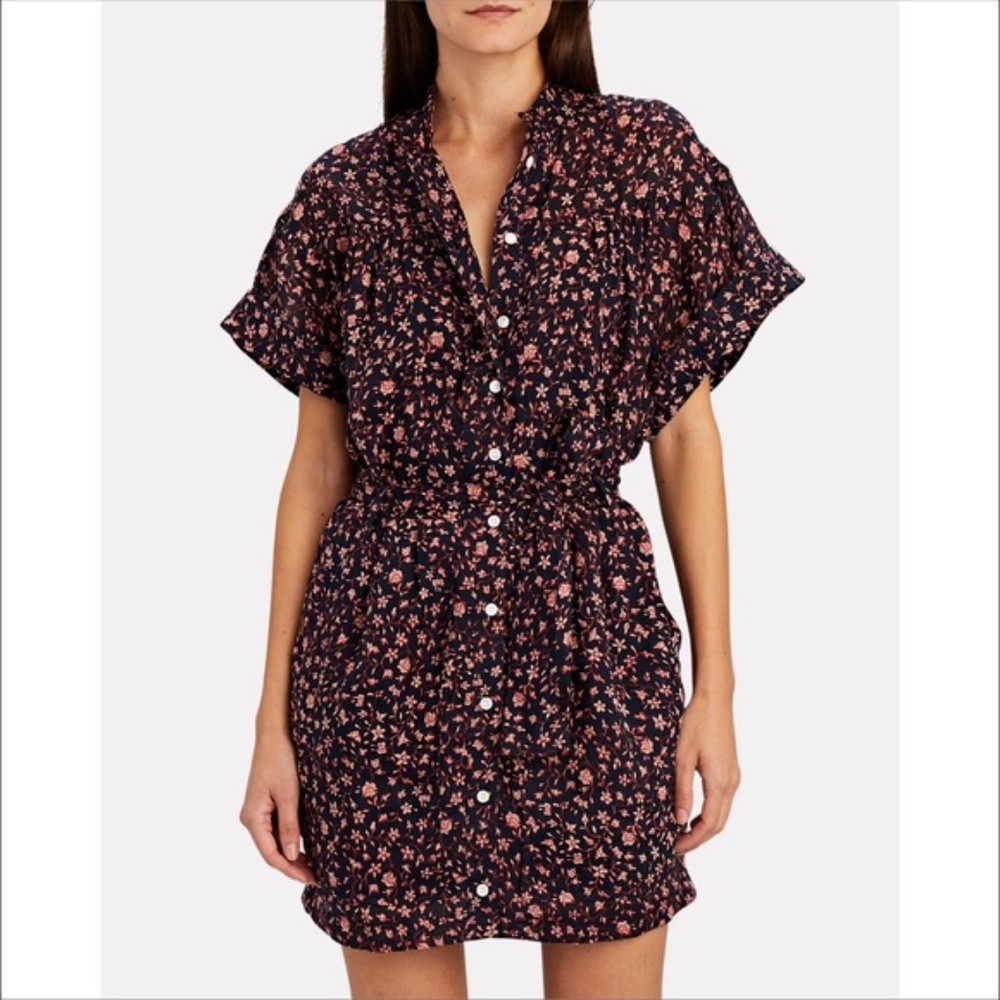 Frame Belted Shirt Dress